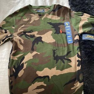 Camo polo shirt
